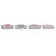 Posavasos DKD Home Decor Mandala 4 Unidades (10,8 x 10,8 x 0,7 cm)
