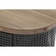 Mesita de Noche DKD Home Decor Abeto Metal (53 x 35 x 51 cm)