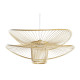 Ceiling Light DKD Home Decor Brown Bamboo 50 W 60 x 60 x 28 cm