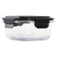 Fiambrera Hermética DKD Home Decor Cuadrado PP Vidrio de Borosilicato (2 Unidades) (520 ml)