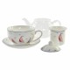 Tetera DKD Home Decor Veleros Cristal Porcelana Blanco (250 ml)