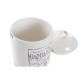 Bote DKD Home Decor Blanco Dolomita Cebolla
