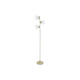 Lámpara de Pie DKD Home Decor 35 x 25 x 167 cm Cristal Dorado Metal Transparente 220 V 50 W