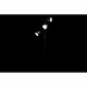 Lámpara de Pie DKD Home Decor 35 x 25 x 167 cm Cristal Dorado Metal Transparente 220 V 50 W
