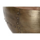 Mesa de Centro DKD Home Decor Glamour Marrón Dorado Metal Madera de mango 68 x 68 x 44 cm