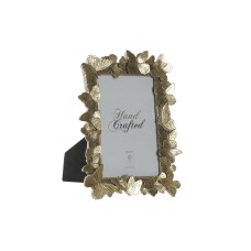 Marco de Fotos DKD Home Decor Cristal Dorado Resina Mariposas Shabby Chic (15,7 x 1,8 x 24,8 cm)