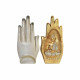 Figura Decorativa DKD Home Decor Gris Dorado Buda Resina (10 x 7,2 x 20,9 cm) (2 Unidades)
