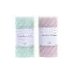 Vela DKD Home Decor Relax Turquesa Rosa claro Espirales Cera (2 Unidades) (7 x 7 x 14 cm)