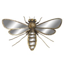 Wall Decoration DKD Home Decor Mirror Golden Resin Bee (33 x 20 x 4 cm)