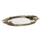Bandeja DKD Home Decor Espejo Dorado Resina Pájaros (45 x 27 x 3,7 cm)