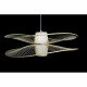 Lámpara de Techo DKD Home Decor Blanco Natural Bambú 50 W 100 x 100 x 32 cm