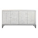 Sideboard DKD Home Decor   White Metal Mango wood 150 x 38 x 80 cm