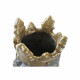 Planter DKD Home Decor Grey Golden Gorilla Magnesium (29 x 26 x 34,9 cm)