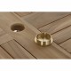 Table set with 4 chairs DKD Home Decor Teak (120 cm) (5 pcs) (120 x 120 x 75 cm)