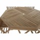 Table set with 4 chairs DKD Home Decor Teak (120 cm) (5 pcs) (120 x 120 x 75 cm)