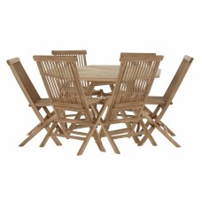 Table set with chairs DKD Home Decor 90 cm 120 x 120 x 75 cm  