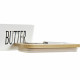 Mantequera DKD Home Decor Bambú Porcelana 16,5 x 10 x 8 cm