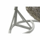 Sillón de jardín colgante DKD Home Decor 133 x 80 x 110 cm Gris ratán sintético Aluminio