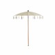 Sombrilla DKD Home Decor Beige Natural Metal 170 x 170 x 230 cm