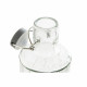 Bottle DKD Home Decor Crystal Grey Transparent Stainless steel (9 x 9 x 28.3 cm) (1 L)