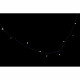 Wreath of LED Lights DKD Home Decor Yellow PVC (1000 x 3 x 3 cm)