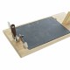 Wooden Ham Stand DKD Home Decor Stainless steel Board Iron Pinewood (36 x 3 x 1 cm) (44 x 20 x 31 cm) (2 pcs)