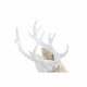 Christmas bauble DKD Home Decor Beige Polyester White polystyrene Reindeer (9 x 24 x 33 cm)