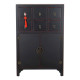 Chest of drawers DKD Home Decor Black Red Multicolour Fir MDF Wood Oriental 63 x 27 x 101 cm
