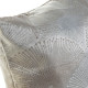 Cojín DKD Home Decor Gris Poliéster Aluminio Tradicional