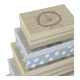 Juego de Cajas Decorativas DKD Home Decor Multicolor Cartón Infantil León 41 x 28 x 18,5 cm 6 Piezas