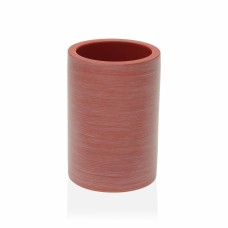 Toothbrush Holder Versa TERRAIN Pink Resin (8,2 x 9,3 x 8,2 cm)