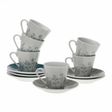 Juego de Tazas de Café Versa Nomma Porcelana (6 Piezas) (5,8 x 6 x 5,8 cm)