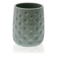 Toothbrush Holder Versa Mint Kristen Green Resin (8,2 x 10,2 x 8,2 cm)