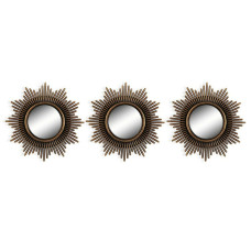 Juego de Espejos De pared Plástico (25 x 25 cm) (3 pcs)
