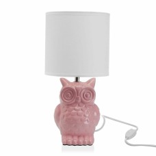 Desk lamp Versa Owl Ceramic (16 x 16 x 32,5 cm) (16 x 32,5 x 16 cm)