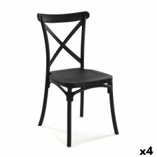 Silla Versa Negro 43 x 88 x 43 cm (4 Unidades)