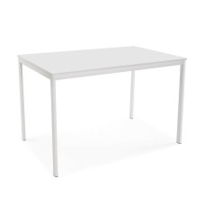 Mesa de Comedor Versa Avant Blanco PVC Madera MDF 75 x 75 x 120 cm