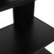 Shelves Versa Black Metal 36 x 160 x 80 cm