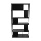 Shelves Versa Black Metal 36 x 160 x 80 cm