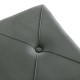 Foot of the bed Versa Grey Dark grey Polyester Metal Pine MDF Wood 34 x 42 x 50 cm