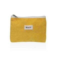 Travel Vanity Case Versa Corduroy Yellow 12 x 17 cm