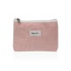 Travel Vanity Case Versa Corduroy Pink 12 x 17 cm