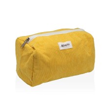 Travel Vanity Case Versa Corduroy Yellow 8 x 11 x 18 cm