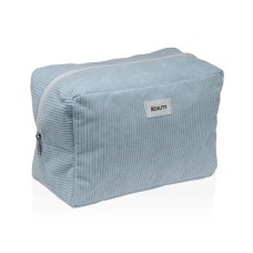 Travel Vanity Case Versa Corduroy Blue 12 x 16 x 24 cm