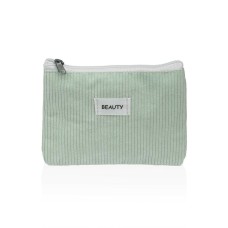 Travel Vanity Case Versa Corduroy Green 12 x 17 cm