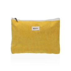 Travel Vanity Case Versa Corduroy Yellow 19 x 27 cm