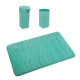 Bath Set Versa Blue polypropylene 45 x 2 x 75 cm Modern