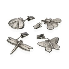 Pinza Sujeta Manteles Versa Metal Aleación de Zinc 7 x 6,8 cm Insectos 4 Piezas