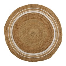 Carpet Versa Stripes Ø 120 cm Rattan Jute