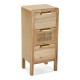 Chest of drawers Versa Rattan MDF Wood (24 x 66 x 30 cm)